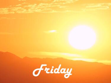 Sunrise over the valley